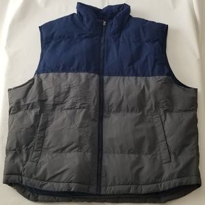 Vest - Navy & Gray Zipper